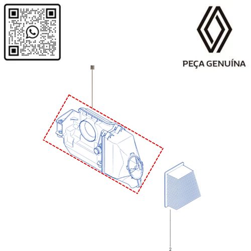 RN 420871 8200420871 Caixa Filtro Ar 1.6 16v k4m sanlogduscli 3